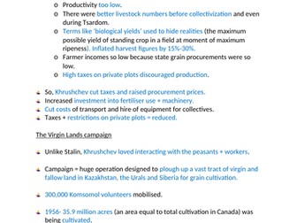 Khrushchev's economic policies - AQA A-level Russian history