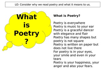 KS3 Childhood Poetry