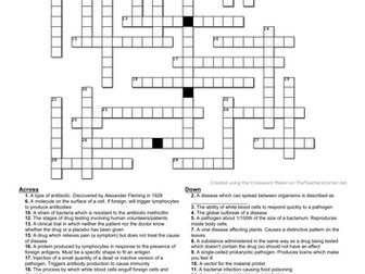 AQA Combined Science: Biology crosswords