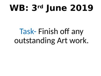 Whole years worth of KS2 Art short activities
