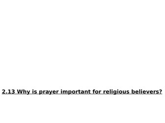 Y5 RE lesson- Why is prayer important for Muslims?