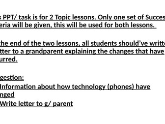 Y5 History- Can I investigate how technology has changed over the past two hundred years?