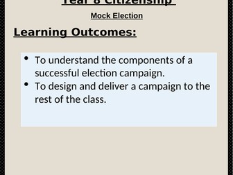 Citizenship Mock Election Lesson