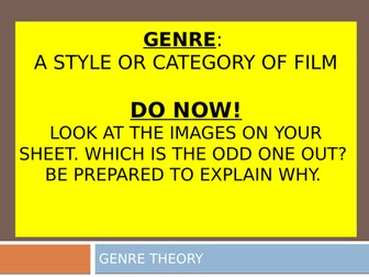 An Introduction to Genre - using Nick Lacey with student task