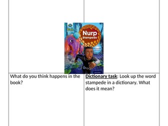 Nurp Stampede Guided reading sheets Project X turquoise level