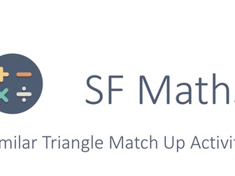 Similar Triangle Match Up Activity
