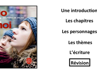 No et Moi- Book Study- Summary sheets- Revision- French A Level