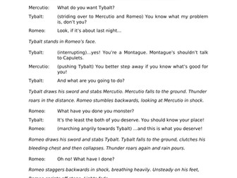 LKS2 Playscripts - Romeo and Juliet