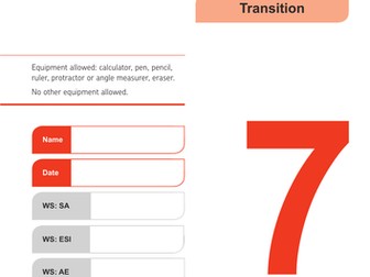 AQA KS3 YEAR 7 TRANSITION / SAFETY LESSONS