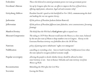 USA 1783-1877 Edexcel GCSE Revision Guide