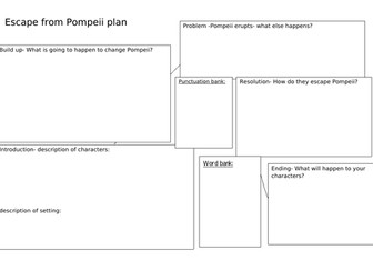 Escape from Pompeii story plan