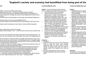 Angevin Kings - A Level essay plans - 'Society and Economy'