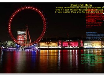Bright Lights Big City homework grid
