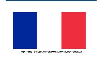 AQA French GCSE speaking preparation booklet for students