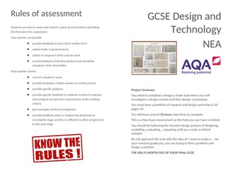 GCSE DT NEA - Getting started booklet