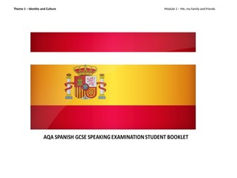 AQA Spanish GCSE speaking preparation booklet for students