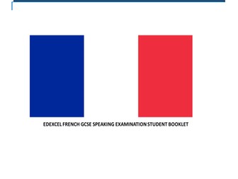 Edexcel French GCSE speaking preparation booklet for students