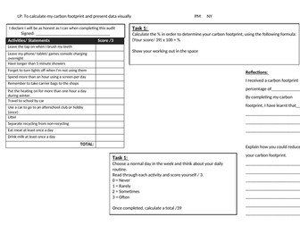 Calculating Carbon Footprint Lesson and Resource