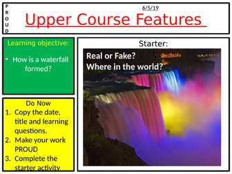 Upper course river features