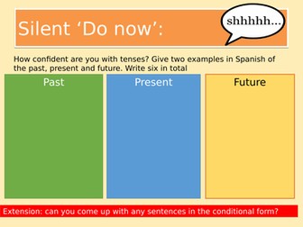 Easy Spanish verb conjugation for year 9s, 10s and 11s.