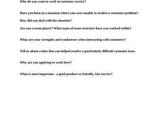 BTEC Sport Level 3 Unit 3 Learning Aim C - Interview Questions