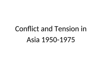 AQA GCSE history - Conflict and Tension in Asia notes