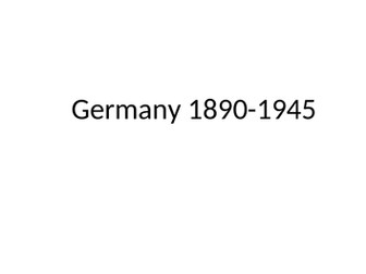 AQA GCSE history - Germany Democracy and Dictatorship notes