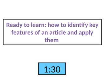 TRANSACTIONAL WRITING - NEWSPAPER - QUESTION IDENTITY