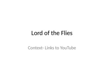 Lord of the Flies context powerpoint