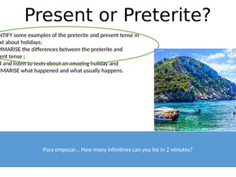 The Present Tense vs The preterite