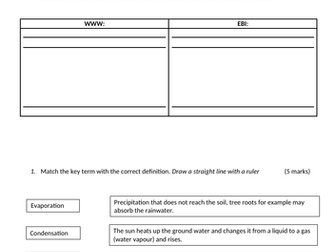 KS3 Rivers Assessment