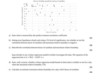 Edexcel Large Data Set Practice Papers