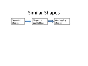 Similar Shapes PPT and WS