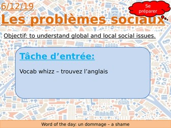 AQA French - Social Problems
