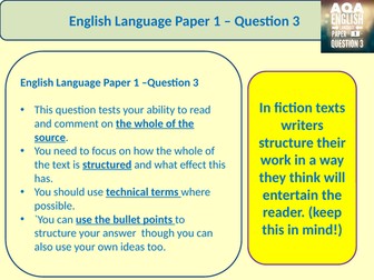 AQA Language Paper 1 Q3