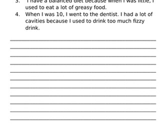 quand j'étais petit (e):  la nourriture