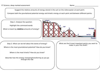 Energy transfer written task KS3