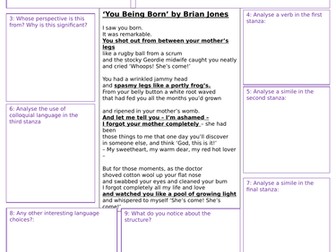 4 Unseen Poetry Practice Worksheets