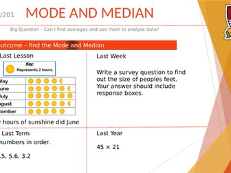Median and Mode average for beginners