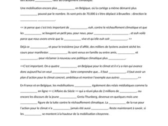 Manifestations pour l'environnement