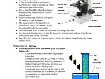 GCSE Science Practicals (OCR)