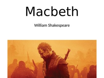 Homework booklet for Macbeth (Eduqas)