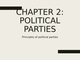 Edexcel A-Level Politics - Political Parties