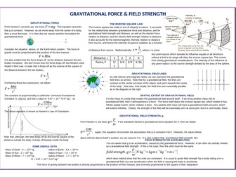 AQA A Level Y13 Gravitational Fields