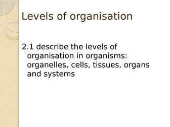9-1 IGCSE Biology- The Cell (ppt)