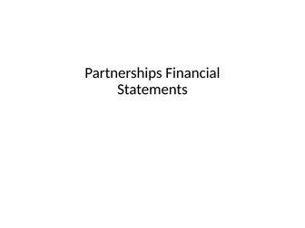 Partnership Financial Statements (AQA A level accounting new spec)