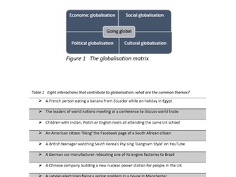 Global Governance and Systems - Lesson 1: Globalisation
