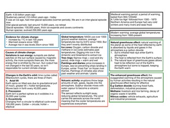 Geography GCSE OCR B 9-1 -- Revision