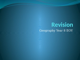 Year 8 Geography Revision