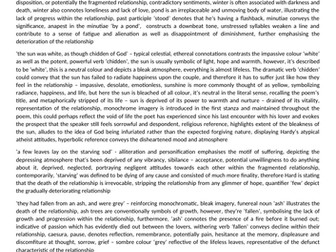 Neutral tones by Thomas Hardy GCSE analysis